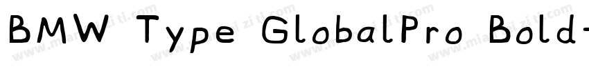 BMW Type GlobalPro Bold字体转换